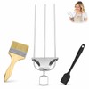 Bbq Skewer Kit - Stainless Steel Skewers - Basting Brush