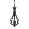 Monrovia 3 Light Bronze Teardrop Candle Pendant