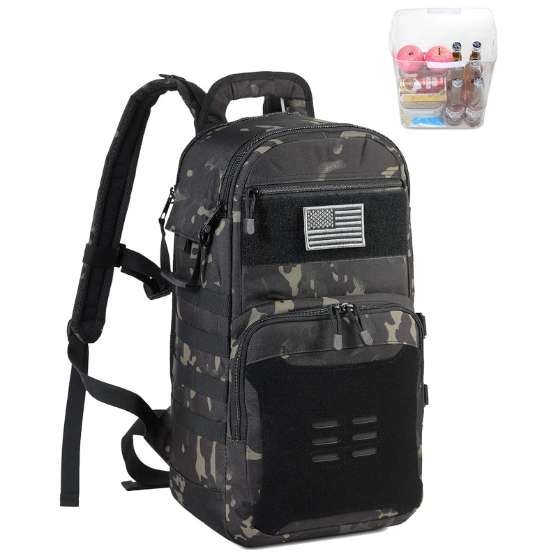 Tactical Cooler Backpack Insulated Waterproof Leak Proof Multi-Purpose Lunch Bag