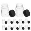 Alipis 24pcs Oil Sample Bottles Reagent Storage Container Cap for