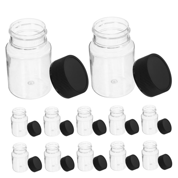 Alipis 24pcs Oil Sample Bottles Reagent Storage Container Cap for