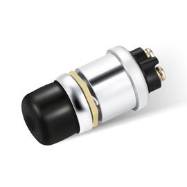 Wevdn Engine Start Push Button Switch, 12V 50A Heavy Duty Momentary Horn Engine Push Button Starter, Waterproof Engine Start Switch Replacement for Car Trcuks ATV Marine Boat