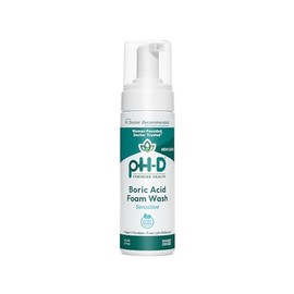 pH-D Espuma Limpiadora Íntima con Ácido Bórico, 177 ml – Base Vegetal y pH Balanceado