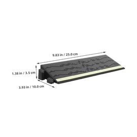 OUNONA Scooter Threshold Ramp 2pcs Door Sill Plate for Wheelchair Access PVC Wheelchair Ramps Indoor Outdoor Ramp Black