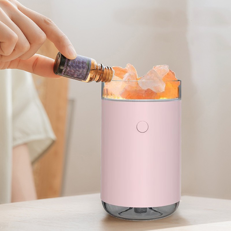Salt Diffuser Humidifier USB Aroma Diffuser Desktop Humidifier with Colorful