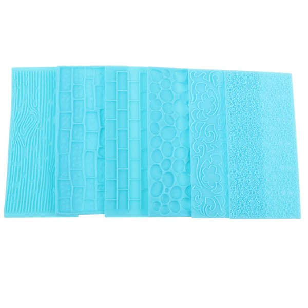 OHPHCALL 6pcs Clay Texture Mats for Polymer Clay Embossing and