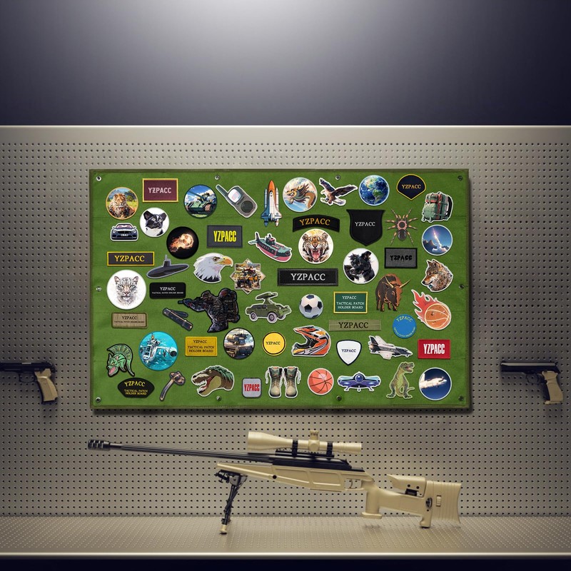 Yzpacc Velcro Patch Velcro Tactical Patch Display Board, Hook &