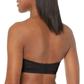 Bali Women's One Smooth U Strapless, Ultimate Stay in Place, 7-Way Multiway Underwire Bra, Full Coverage, Black, 38DD