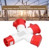 Industrial Socket Waterproof Electrical Connector 3 Way 16A Outlet for