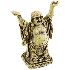 Penn-Plax (RR563 Mini Standing Buddha Aquarium Ornament | Great a Calming Decor Look for Your Tank | Stands 4" Tall