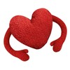 Red Heart Pillow Cartoon Plush Soft Comfortable Heart Shaped Pillow