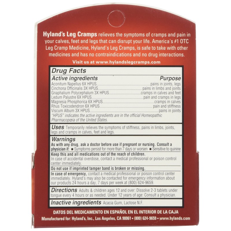 Hyland'S Leg Cramps - 50 Quick Disolving Tablets