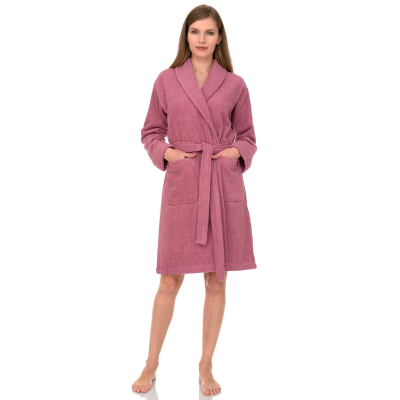 TowelSelections Women’s Robe, 100% Cotton Short Terry Shawl Bathrobe X-Large