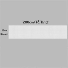 14CT Water Soluble Canvas, Aida Fabric for Embroidery, Disappears in Water Transfer Cloth DIY Cross Stitch Fabric Handmade Embroidery Sewing Accessories (22 x 200 cm)