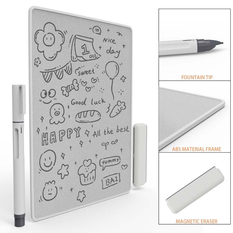 Rarler Magnetic Writing Board 11.85”x 8.4” Reusable Memo Pad Board