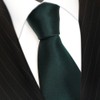 Slim TigerTie, Designer Satin Tie, Plain, in Various Colours. -