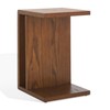 SAFAVIEH Couture Collection Kassia Medium Oak Brown C-Shaped Accent Table