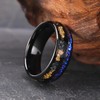 Concept Knight Tungsten Rings for Men Women 8mm Black Men's