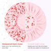 Shower Cap for Women Terry Lined Bath Cap Large Reusable