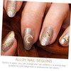 Baluue Alloy Nail Decoration Moon Star Sequin Stickers for Crafting