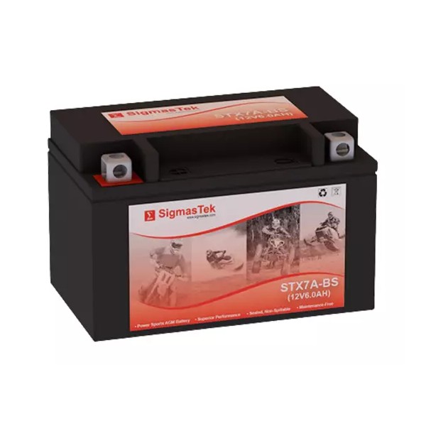 SigmasTek STX7A-BS SLA Battery Replacement for Honda TR200 Fat Cat