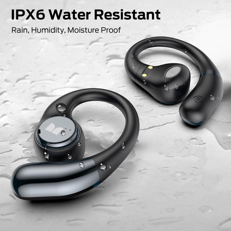 Monster Open Ear AC336 Wireless Earbuds, Bluetooth 5.4 Clip-On Earbuds