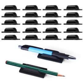 AIERSA Pencil Holder for Desk,20Pcs Pen Holders for Classroom Clipboard Attachment,Silicone Adhesive Pencil Holder for School Student Kids Desk Teacher Office Accessories