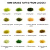 Jucoci Grass Tufts Static Miniature Grass Tufts Model Grass (Gray
