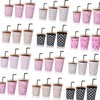 Reusable Ice Coffee Cup Sleeves for Cold Drink 16-32oz(Black Checked