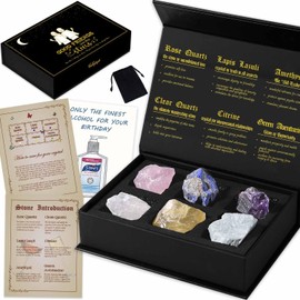 Faivykyd Crystals Gifts for Best Friends, Healing Friendship Crystals Gifts from Friends, Unique Crystals Birthday Gifts for Bestie