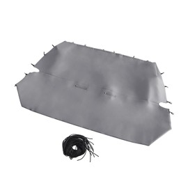 Mievlyo Universal Leather Full Size Bench Truck Seat Cover Gray Fit for Chevy for Ford for Dodge Full Size Pickups