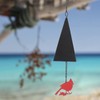 Wind Bell Hanging Decoration Iron Rust Proof Geometric Bird Bell