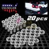 JDMBESTBOY 20pcs Silver Billet Aluminum Fender Bumper Washer Bolt Engine