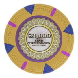N/A The Mint 13.5-Gram Poker Chips (25-Pack) - Clay Composite  BRY001149U