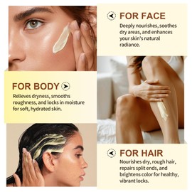 Shea Butter Body Lotion, Scented Organic Shea Butter Moisturiser, 120g Luxurious Hydration and Moisturizing, Natural Antioxidant Ingredient, For All Skin Types Face Shape Hai