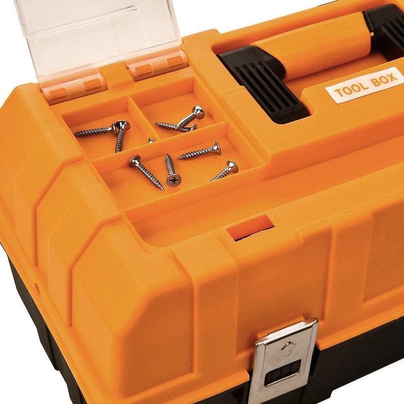 16-Inch Three-Layer Plastic Storage Box/Tool Box/Sewing Box Organizer, Multipurpose Organizer