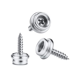 Marine Canvas Snap Button, Canvas Fasteners 5/8 Inch Screw Stud 3/8 Inch Diameter Stainless Steel Buttons for Boat Canvas Tarpaulins Awnings Furniture Fabric(60pcs)