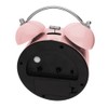MPM Quality Design Metal Alarm Clock in Trendy Colours, Rose,