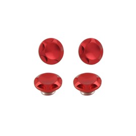 POSH 001822-02 Motorcycle Goods Cap Bolt Cover for NASA Type M6 Red General Purpose
