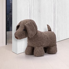 SWISSELITE Bonito tope de puerta decorativo compacto con animales para casa y oficina, tope de puerta con peso y decoración de tela suave | Tapón de p