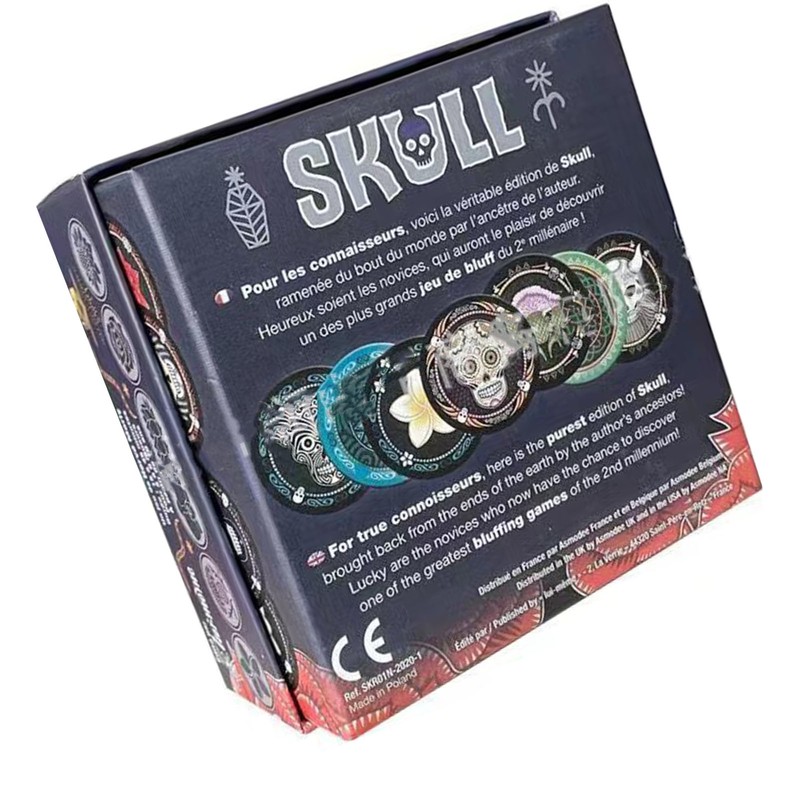 Skull Puzzle Board Game Strategy Waterproof Brain Teaser Puzzle Toy