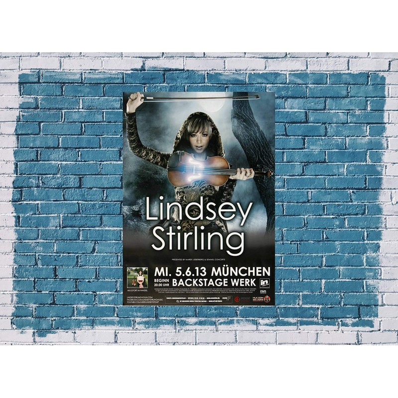 Lindsey Stirling Crystallize, Munich 2013 Concert Poster / Premium Poster
