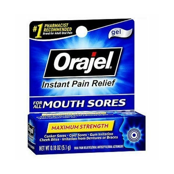 Orajel Mouth Sore Pain Relief Gel 0.18 oz