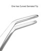 VictorsHome 7 Inch Stainless Steel Tweezers with Straight and Curved
