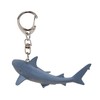 Mojo 387607 Great White Shark Animal Figure Keychain, gray