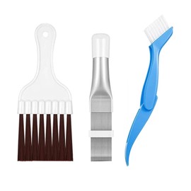 3 pieces Condenser Cleaning Comb, Air Conditioning Slats Comb Fridge Cleaning Brush Condenser Comb Condenser Slats Air Conditioning Comb Cleaning for Cleaning Air Conditioners, Fridge