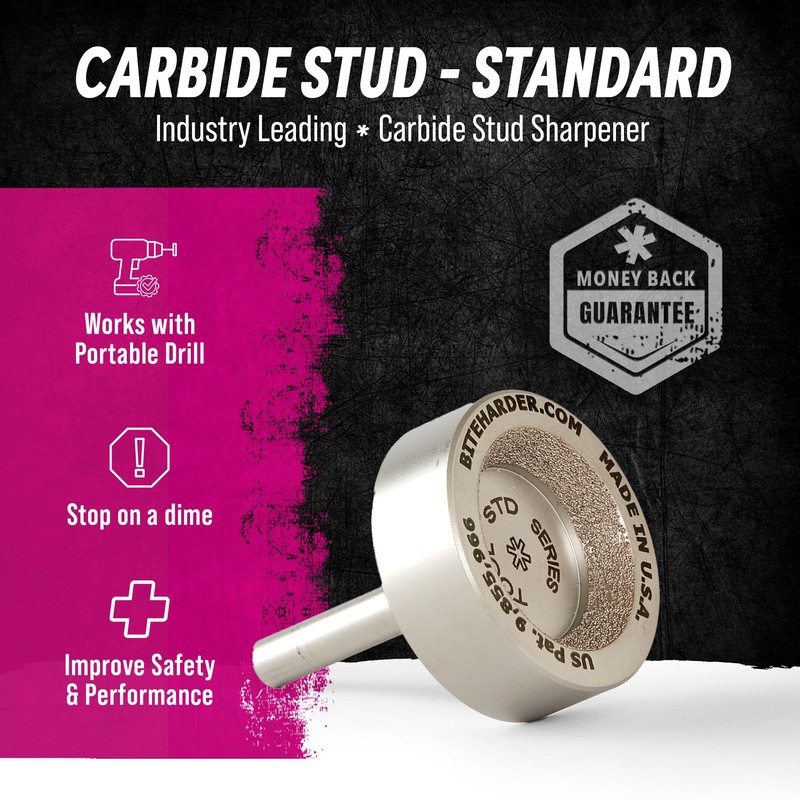 BITEHARDER Carbide Stud Sharpening Tool Standard Series