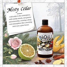 HIQILI Misty Cedar Fragrance Oil for Candle & Soap Making, DIY Fresh Hand Wash, Luxury Hotel Scents for Air Diffuser - 5.07 Fl Oz