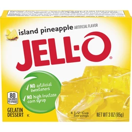 Jell-O Island Pineapple Gelatin Mix (3 oz Boxes, Pack of 24)