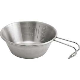 Dretec GO-09 Kakusei Shera Cup, Full Water Capacity: 11.5 fl oz (340 ml), Graduated, Stainless Steel, For Direct Fire Only